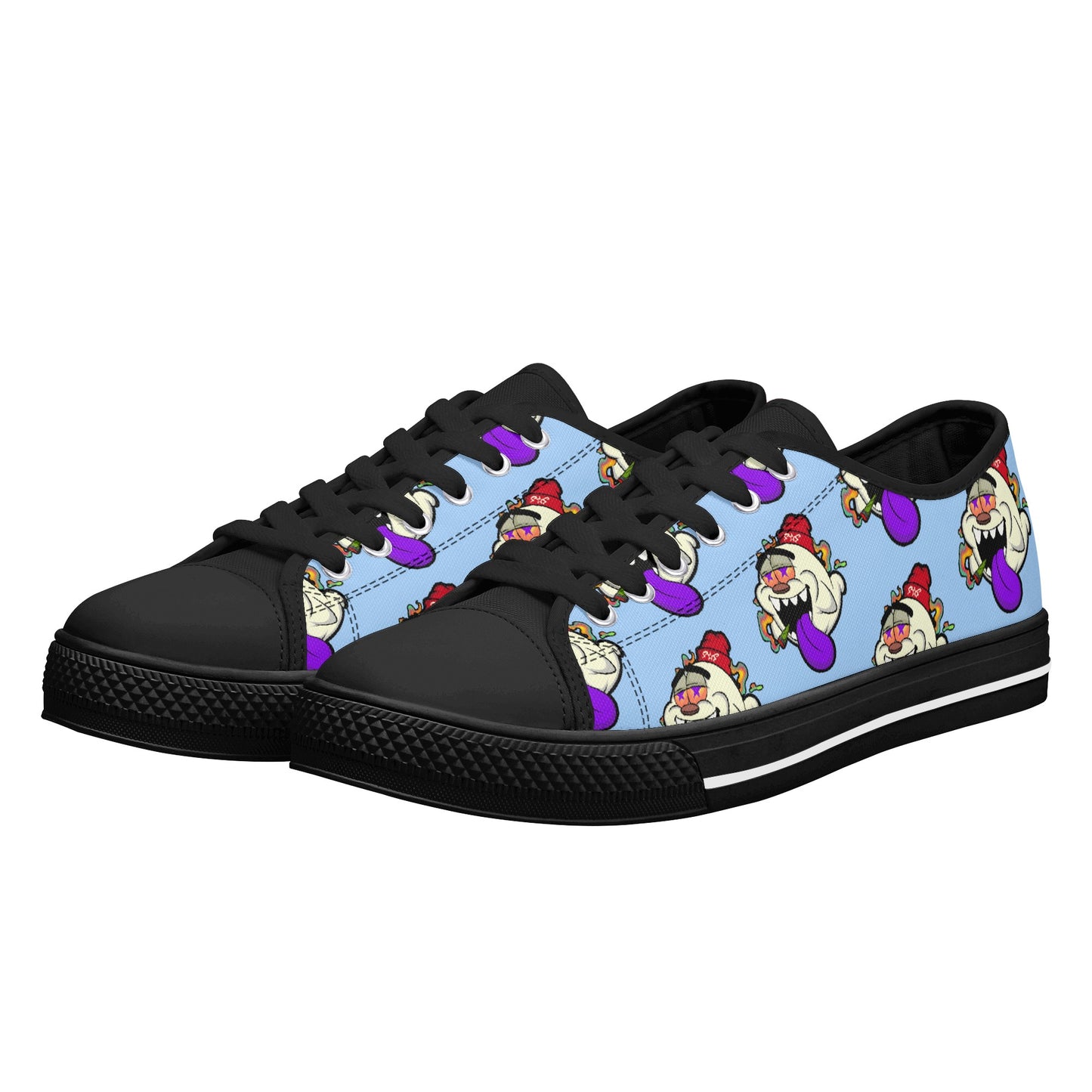 G.S.G Ghost Star Ghouls S.O.S Ghost Edition Mens Sky Blue Low Top Star Kicks