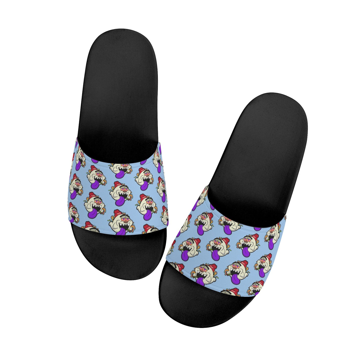 G.S.G Ghost Star Ghouls Mens Sky Blue Star Slides