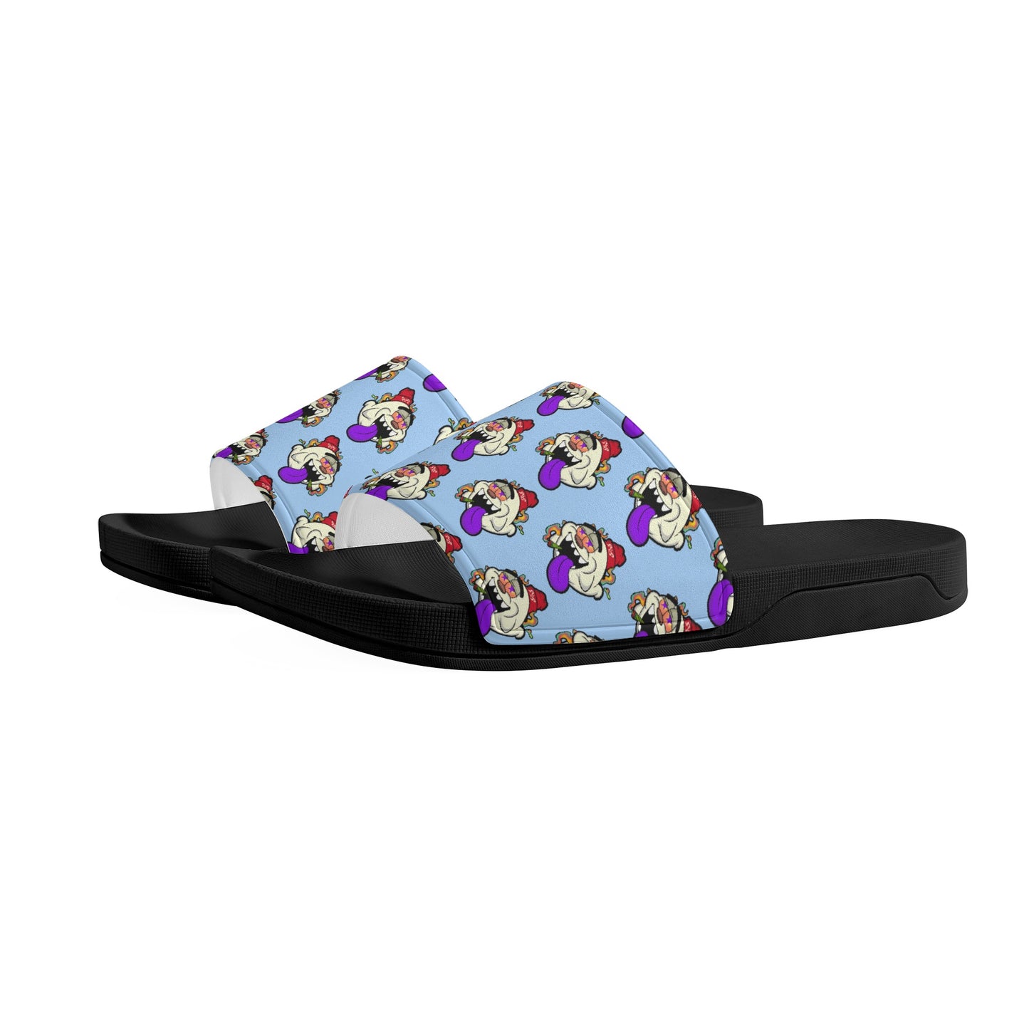 G.S.G Ghost Star Ghouls Mens Sky Blue Star Slides