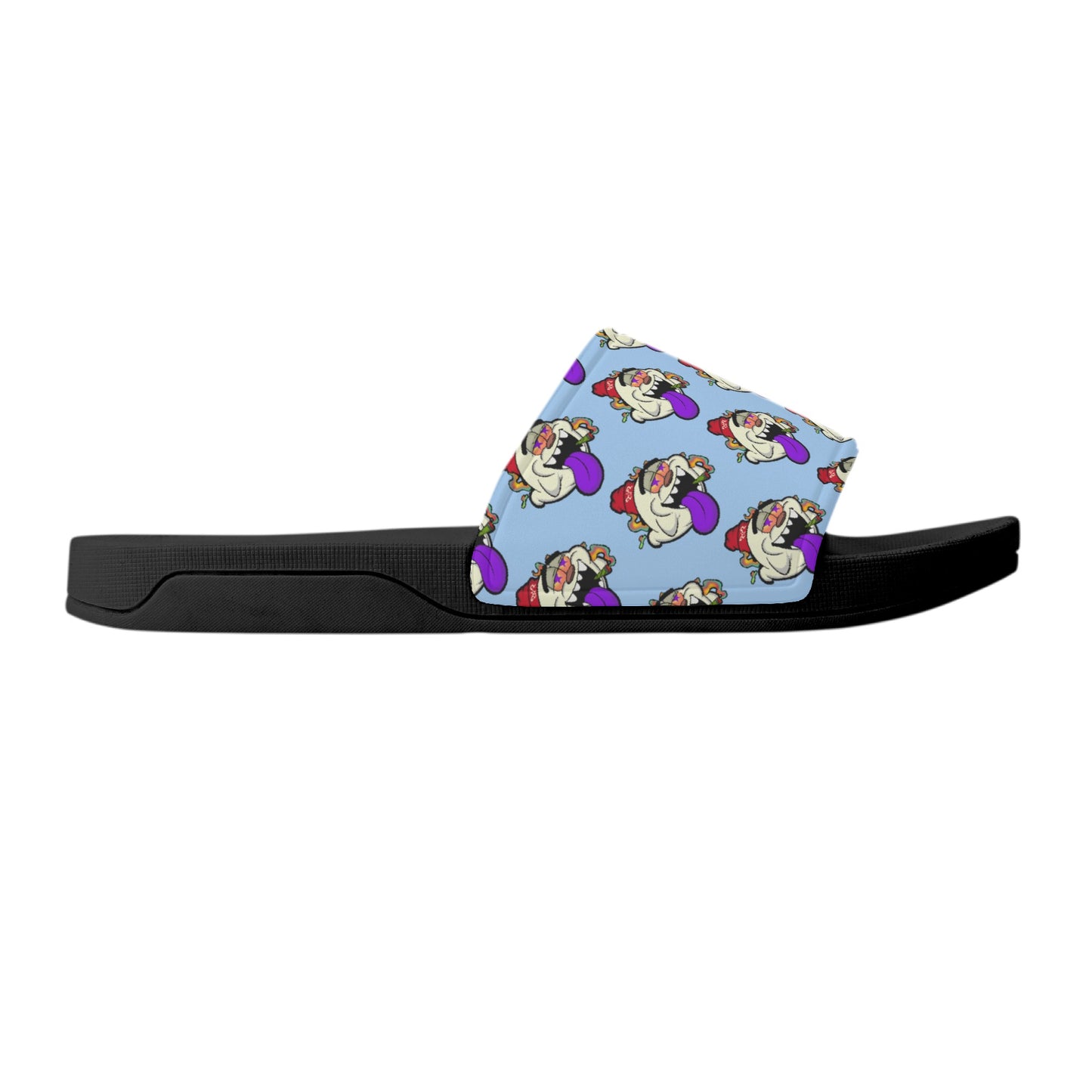 G.S.G Ghost Star Ghouls Mens Sky Blue Star Slides