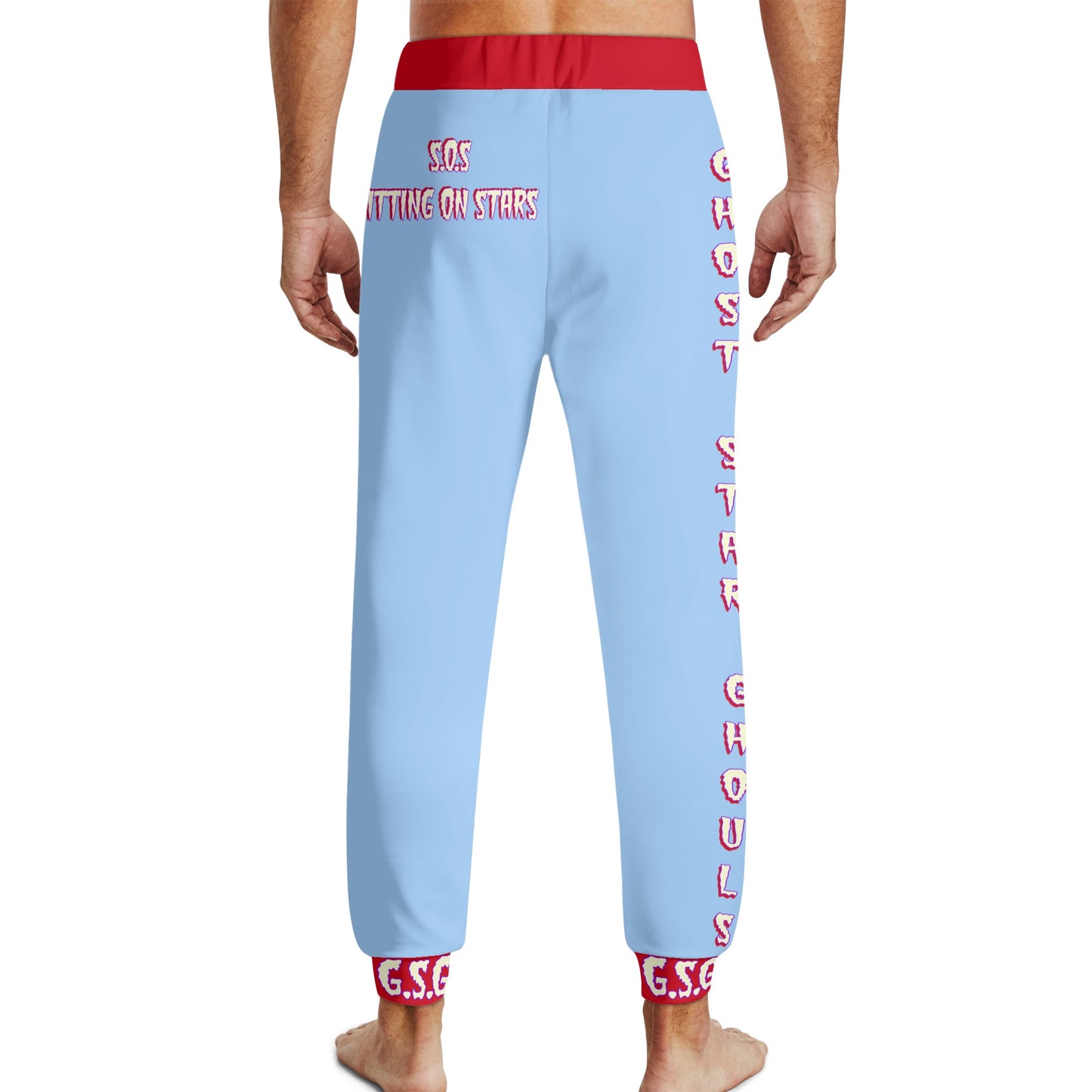 G.S.G Ghost Star Ghouls Mens Sky Blue Sweatpants