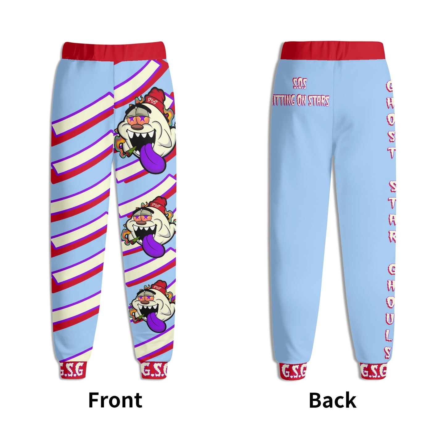 G.S.G Ghost Star Ghouls Mens Sky Blue Sweatpants