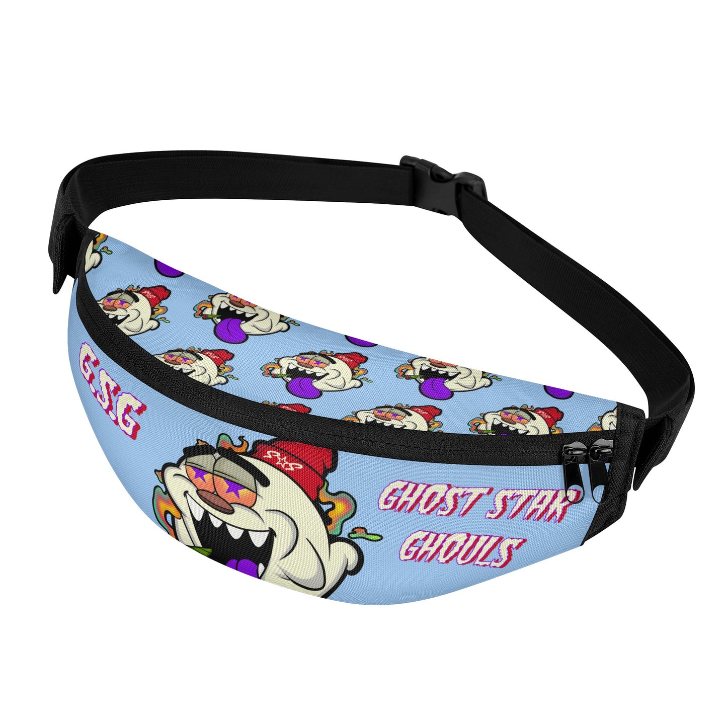 G.S.G Ghost Star Ghouls Sky Blue Fanny Pack