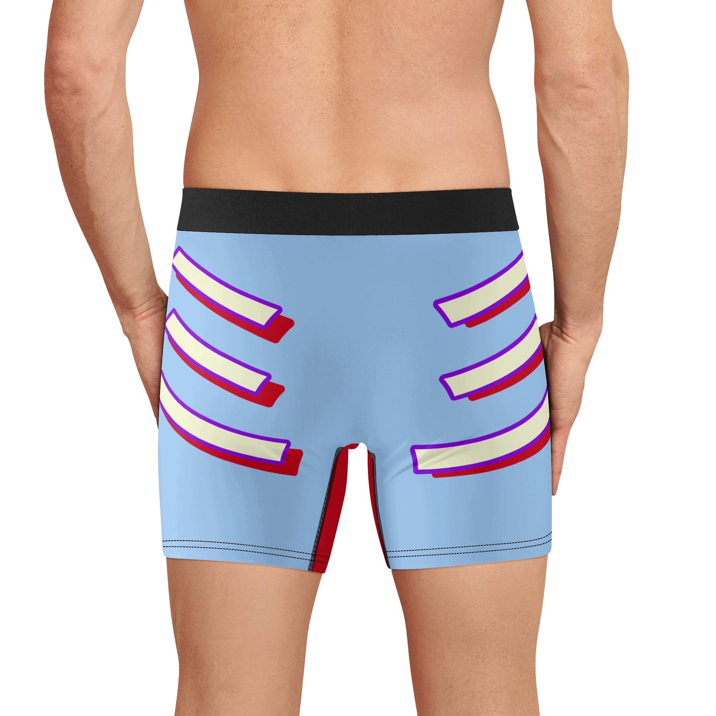 G.S.G Ghost Star Ghouls Mens Sky Blue Classic Stretch Trunks & Underwear