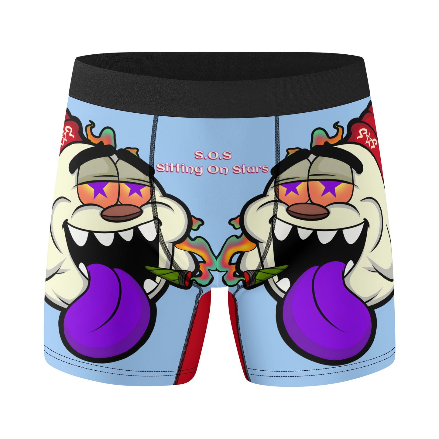 G.S.G Ghost Star Ghouls Mens Sky Blue Classic Stretch Trunks & Underwear