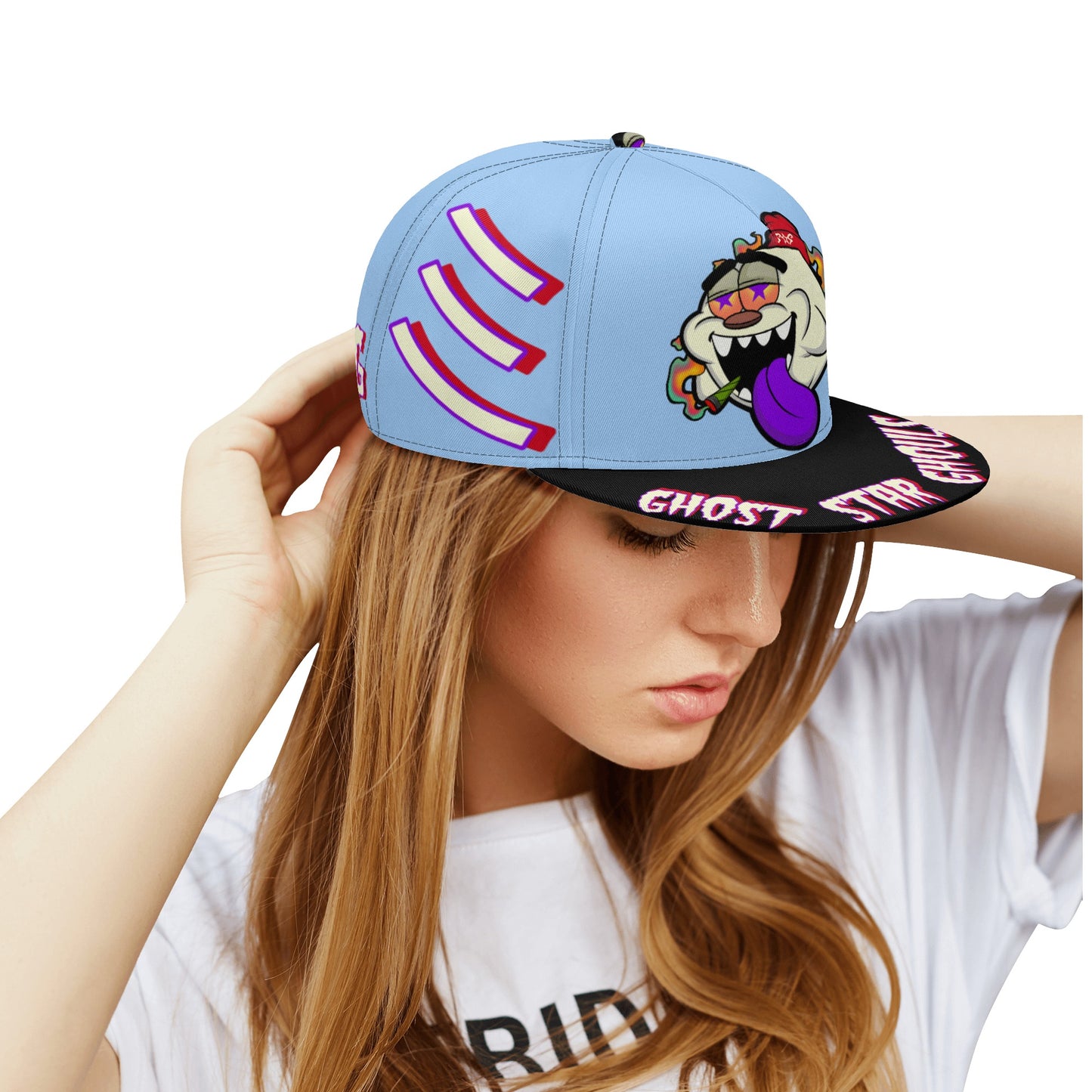 G.S.G Ghost Star Ghouls S.O.S Ghost Edition Sky Blue Snapbacks