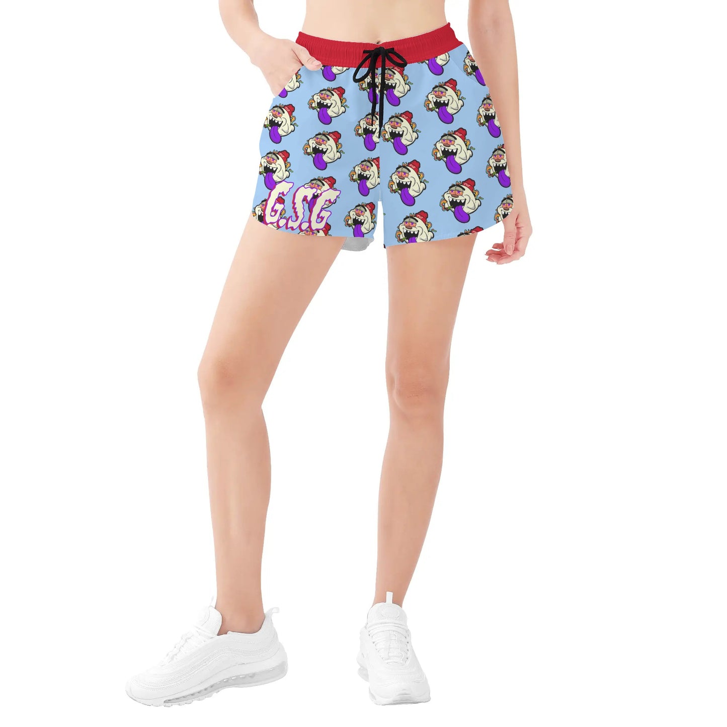 G.S.G Ghost Star Girl Womens Sky Blue Shorts