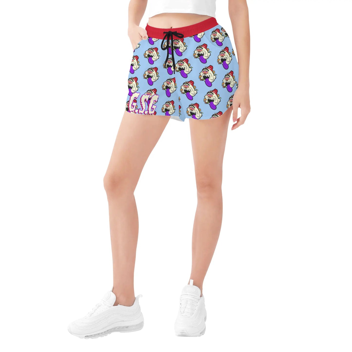 G.S.G Ghost Star Girl Womens Sky Blue Shorts