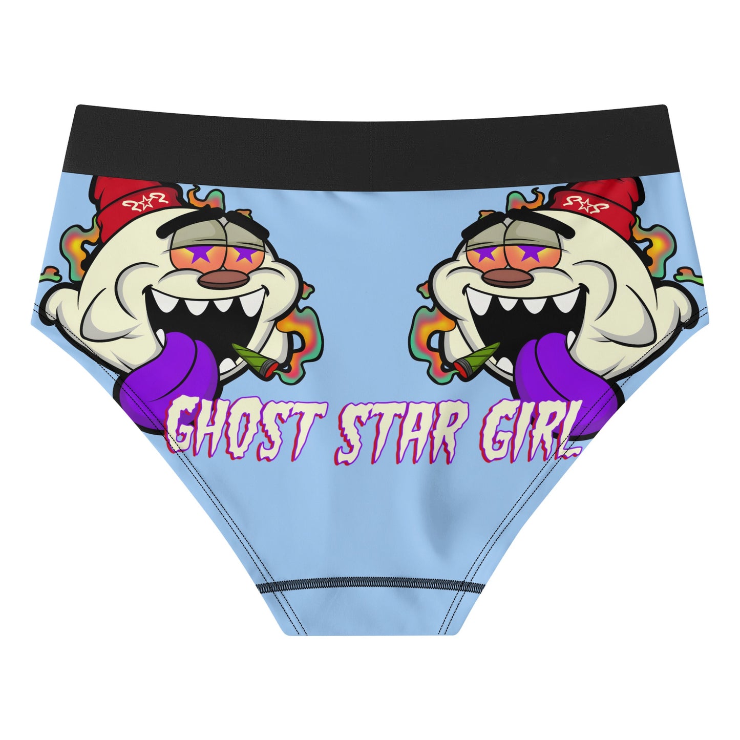 G.S.G Ghost Star Girl Womens Sky Blue Mid Waisted Briefs