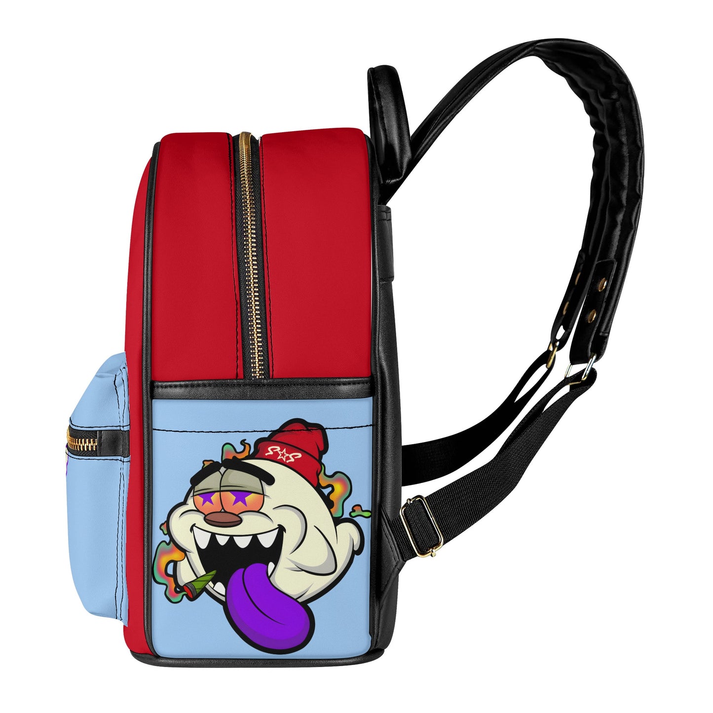 G.S.G Ghost Star Girl  SkyBlue/Maroon Backpack