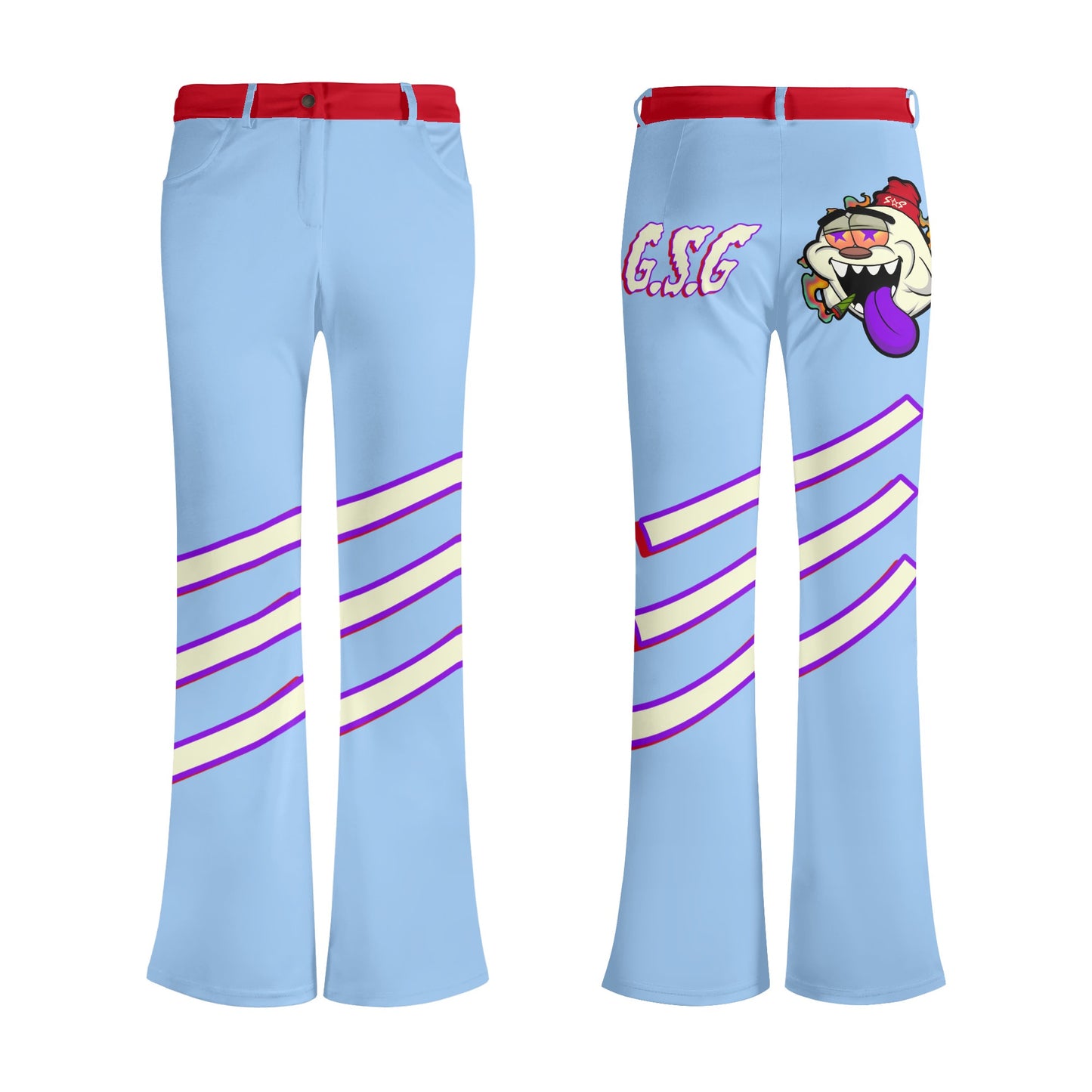 G.S.G Ghost Star Girl Womens Sky Blue Pants