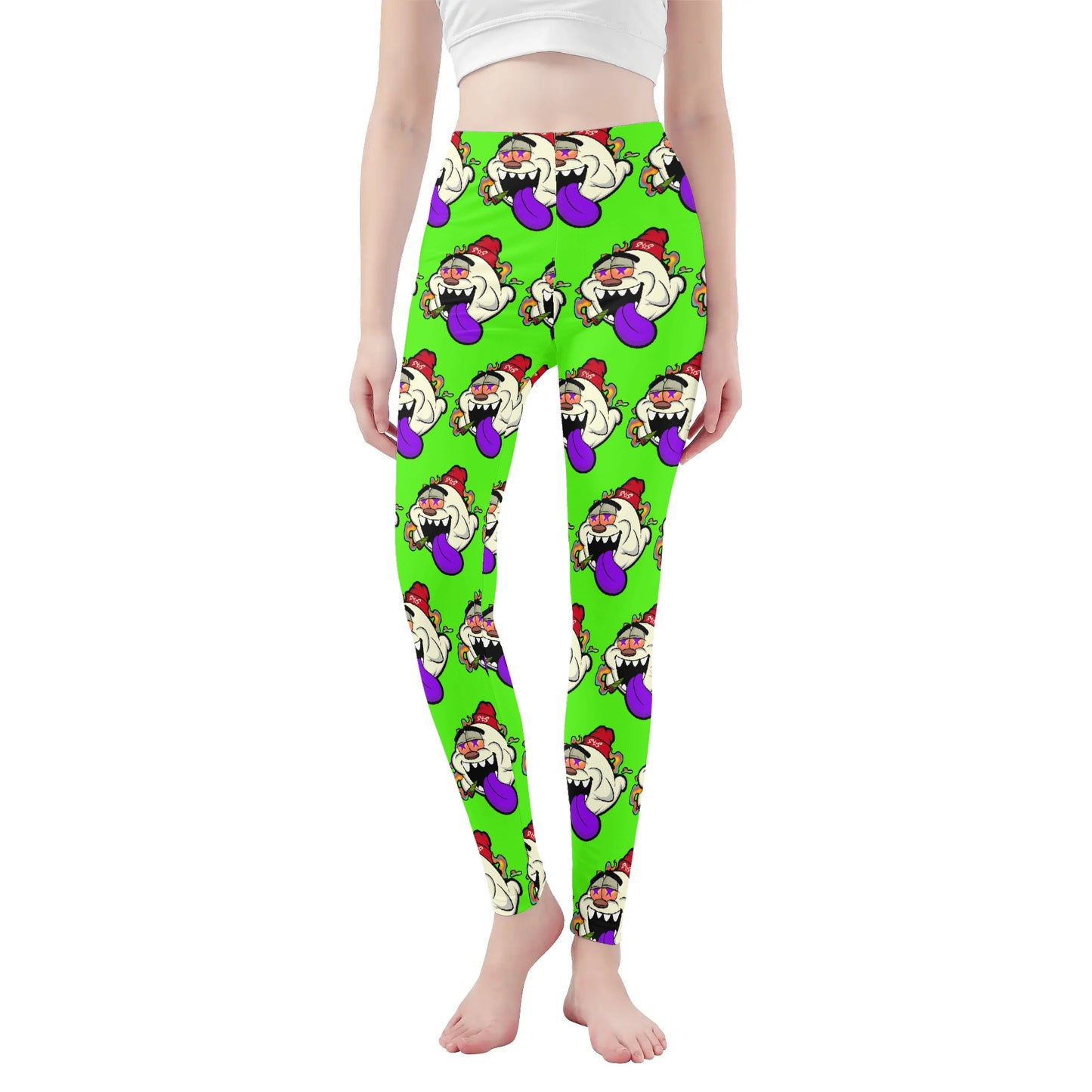 G.S.G Ghost Star Girl Womens Goo Green Legging Yoga Pants