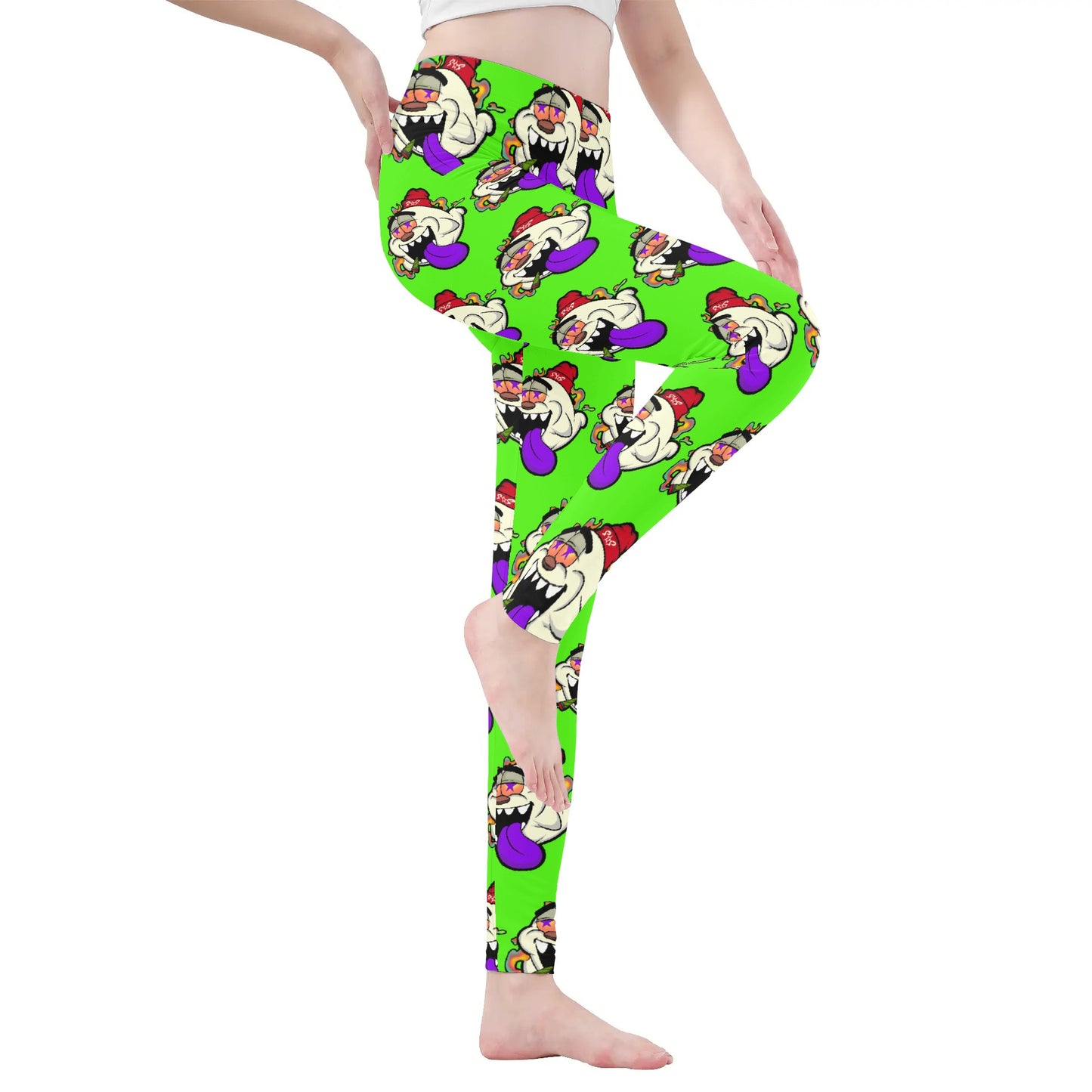 G.S.G Ghost Star Girl Womens Goo Green Legging Yoga Pants