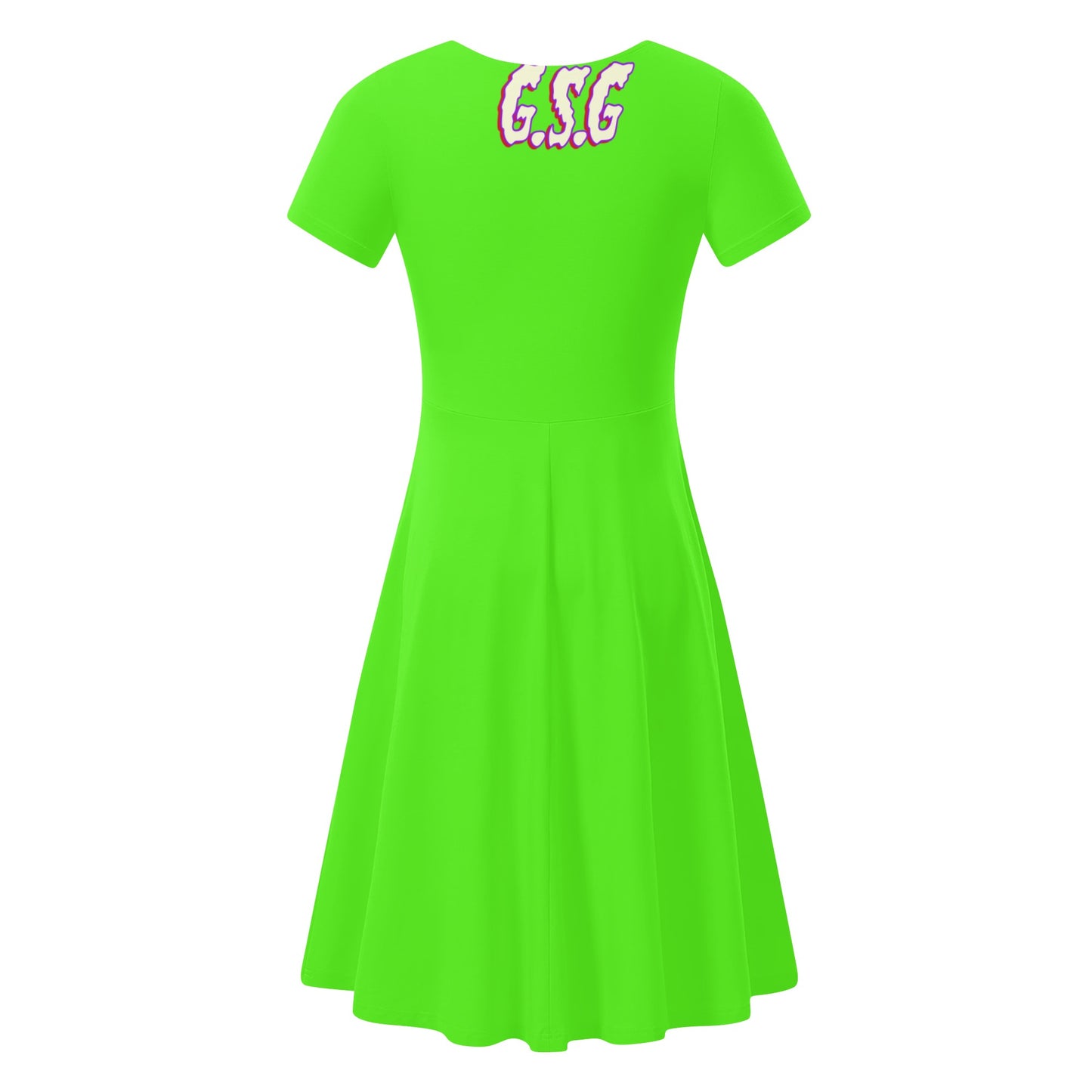 G.S.G Ghost Star Girl Womens Goo Green Ruffle Summer Dress