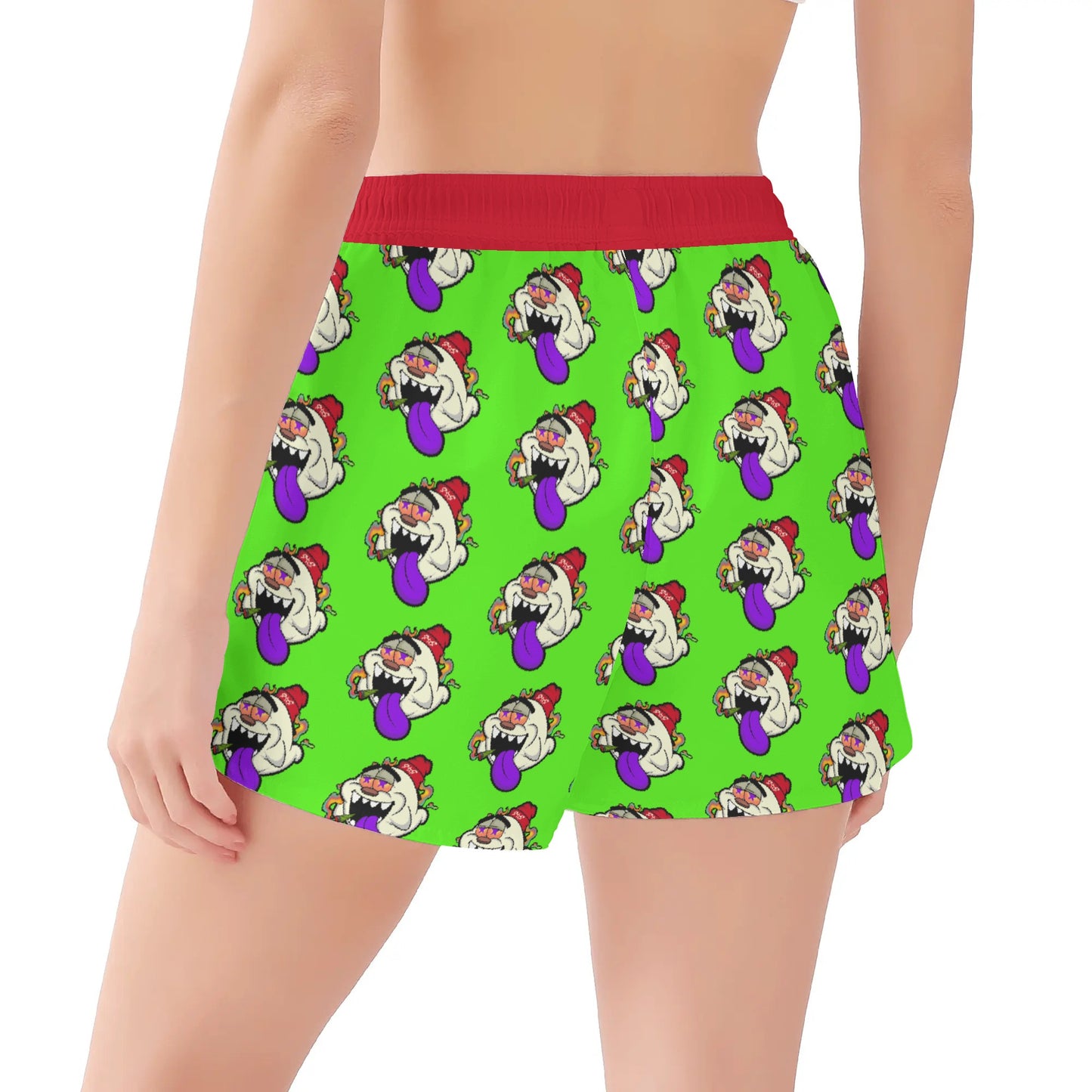 G.S.G Ghost Star Girl Womens Goo Green Shorts