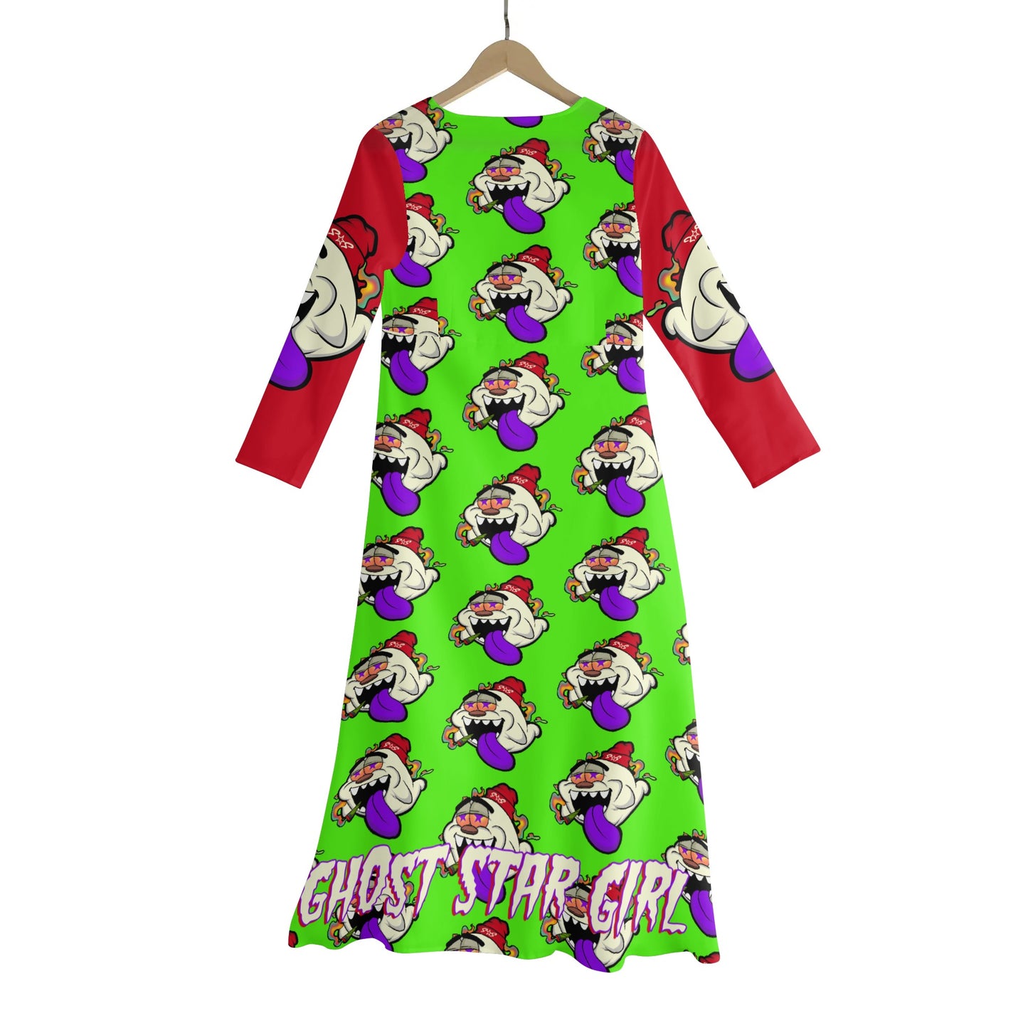 G.S.G Ghost Star Girl Womens Goo Green Tie-Up Beach Cover Up Dress