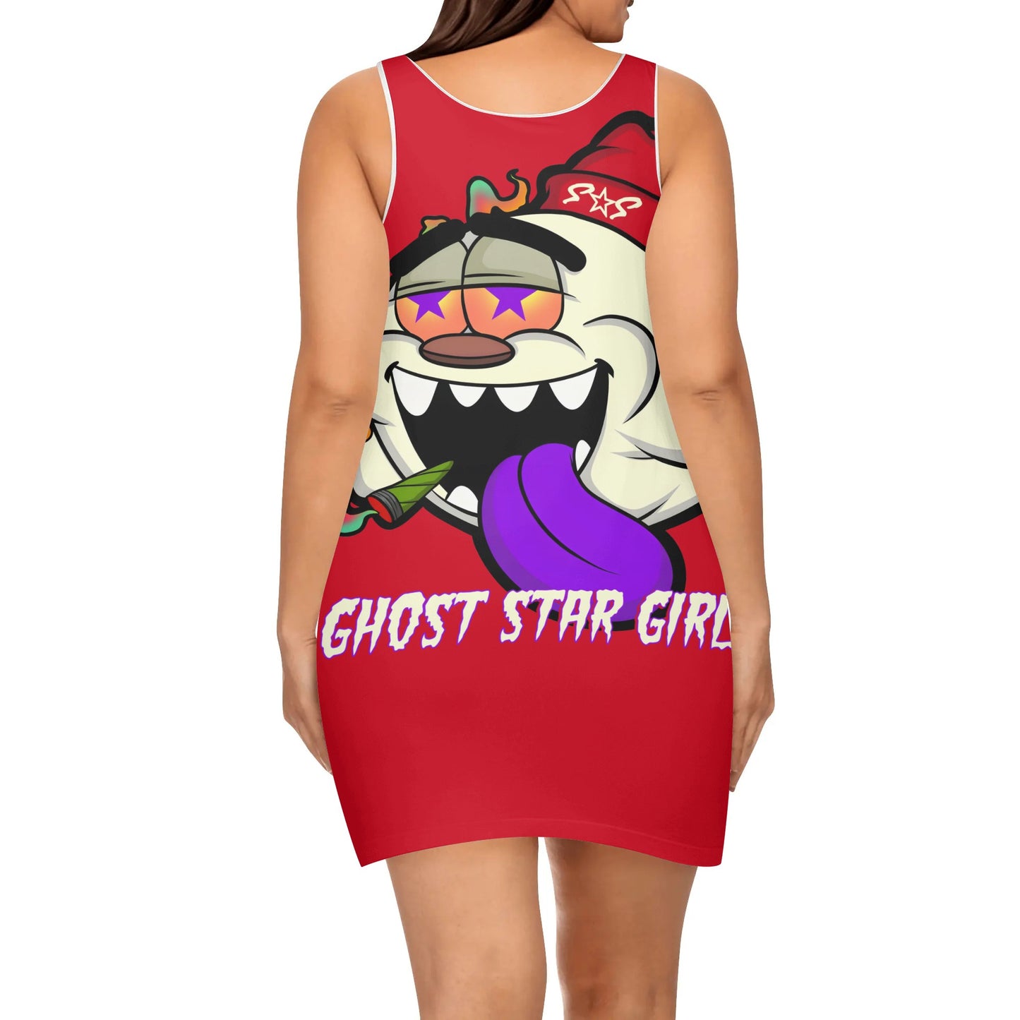 G.S.G Ghost Star Girl Womens Goo Green Elegant Sleeveless Vest Dress