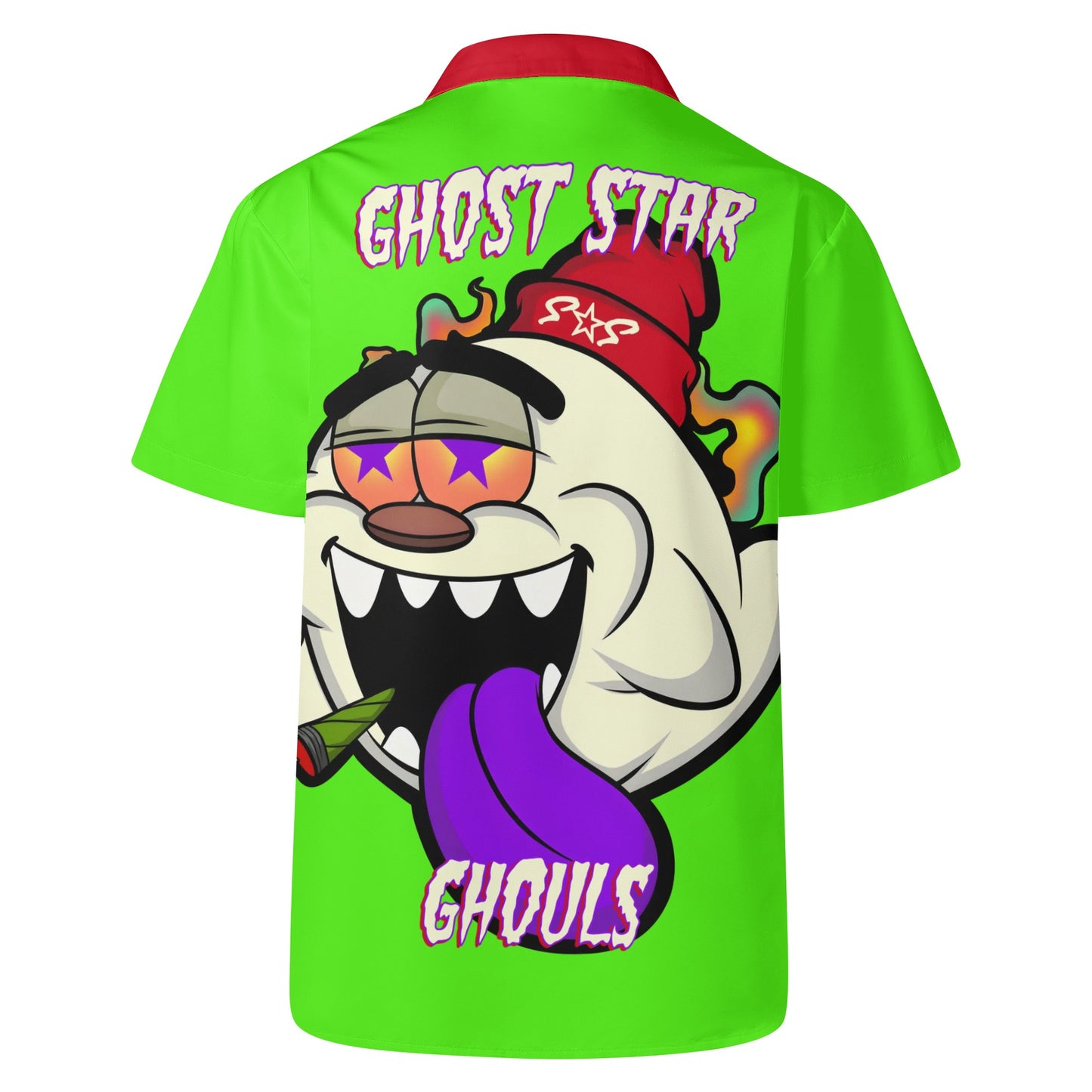 G.S.G Ghost Star Ghouls Mens Goo Green Hawaiian Shirt