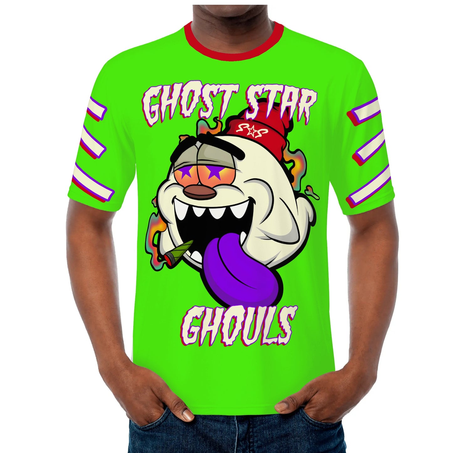 G.S.G Ghost Star Ghouls S.O.S Ghost Edition Mens Goo Green T-shirts