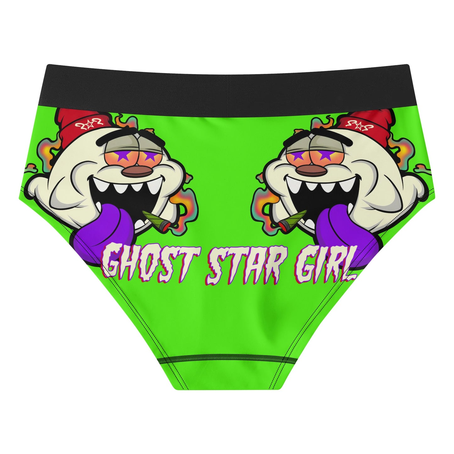 G.S.G Ghost Star Girl Womens Goo Green Mid Waisted Briefs