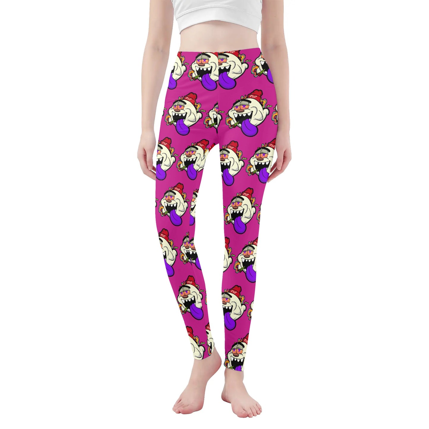 G.S.G Ghost Star Girl Womens Soft Purple Legging Yoga Pants