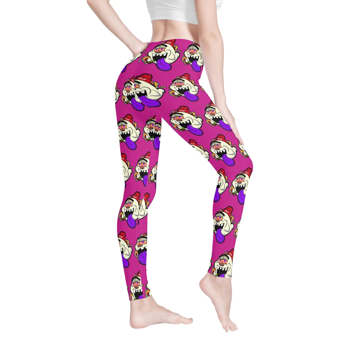 G.S.G Ghost Star Girl Womens Soft Purple Legging Yoga Pants