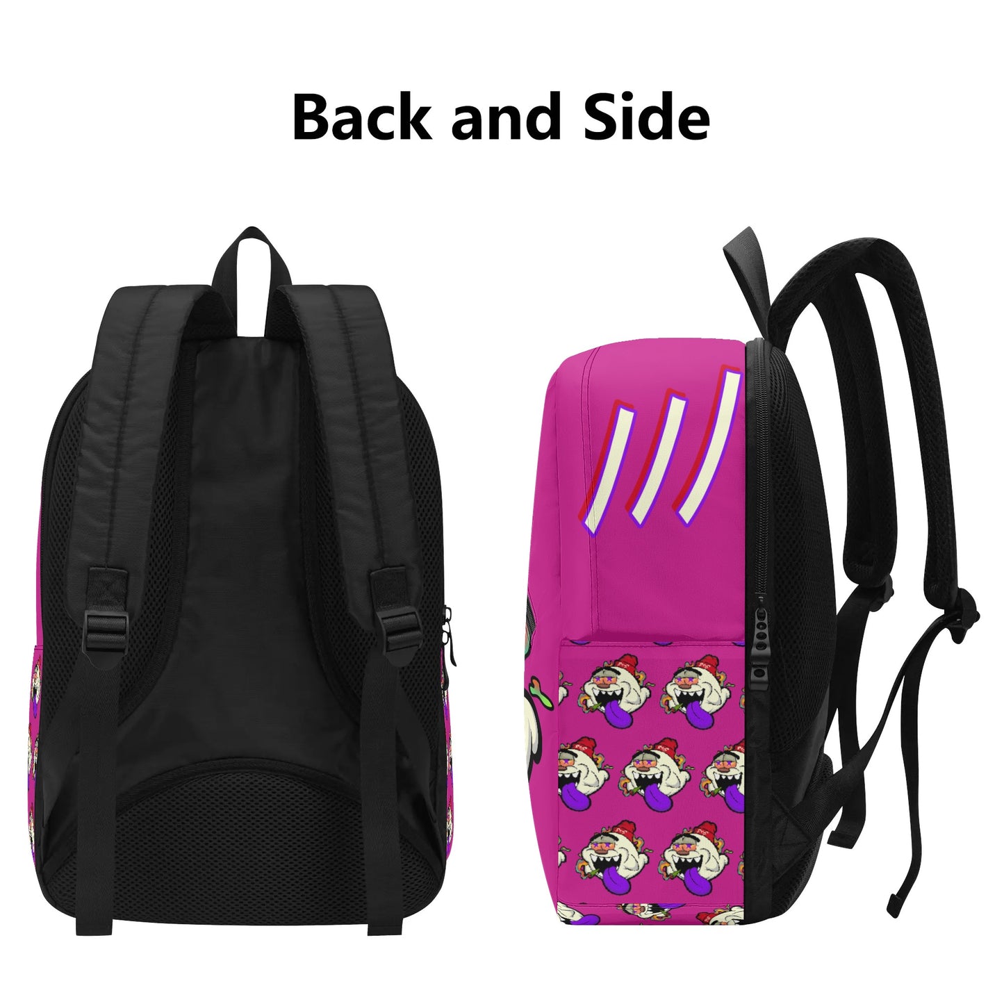 G.S.G Ghost Star Girl Womens Purple Laptop Backpack *Free Key Ring*