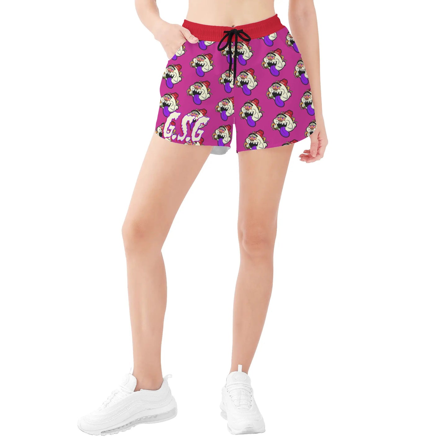 G.S.G Ghost Star Girl Womens Purple Shorts