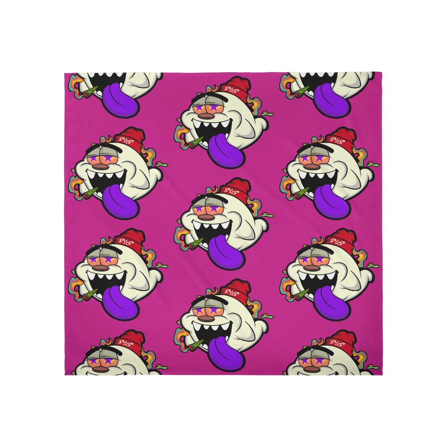 G.S.G Ghost Star Girl New Style Silk Purple Head Scarf