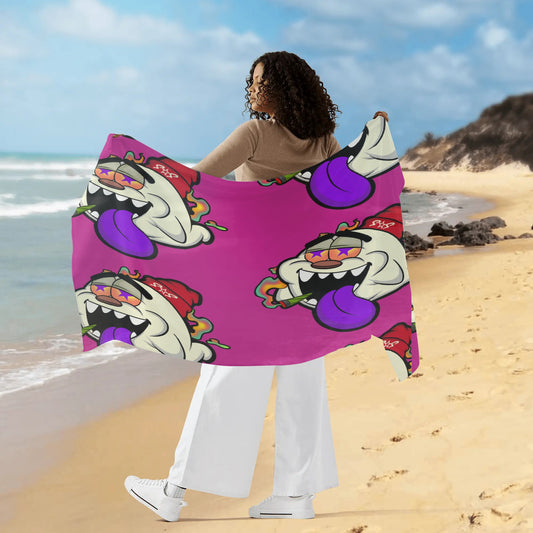 G.S.G Ghost Star Girl Womens Purple Sarong Bikini Cover-Up