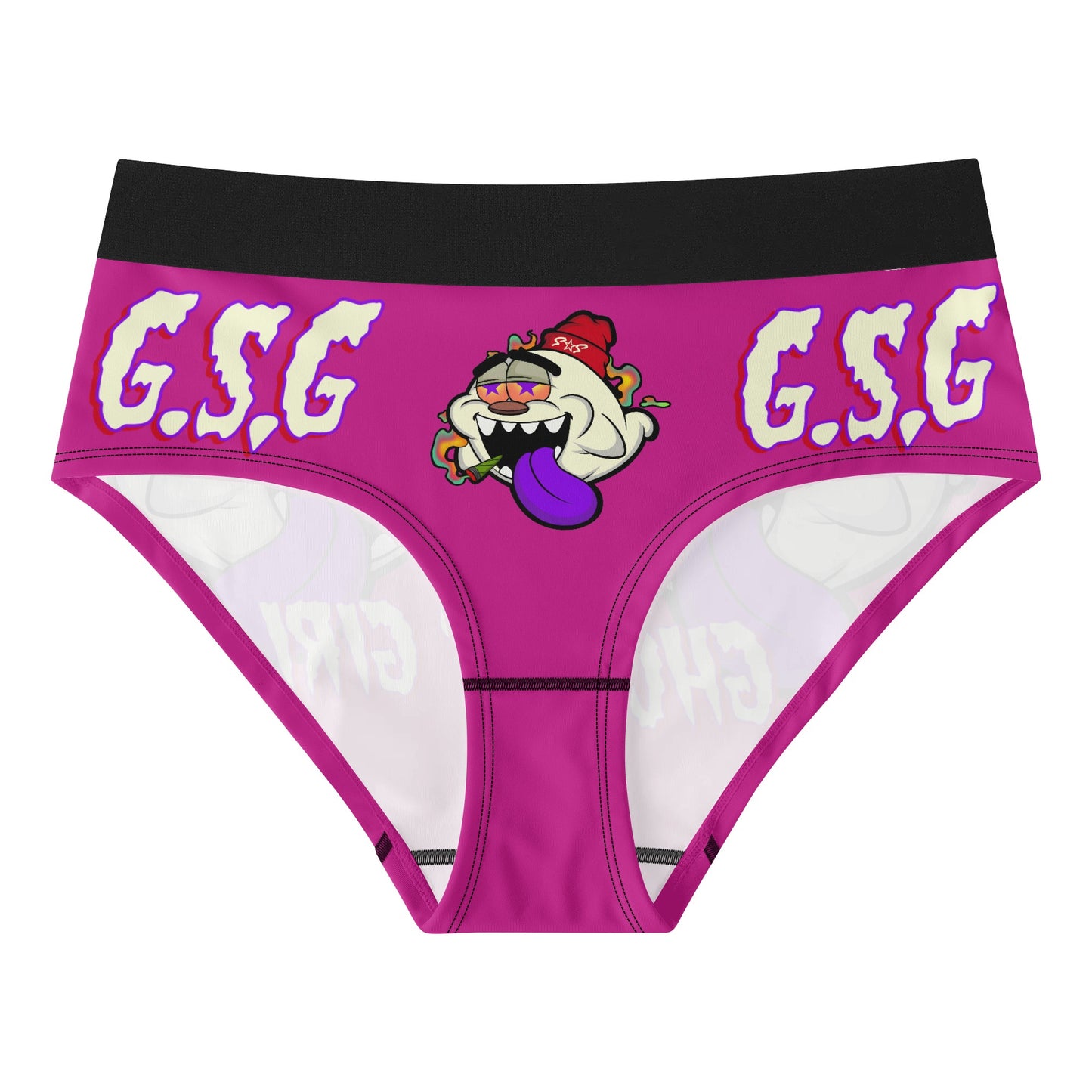 G.S.G Ghost Star Girl Womens Purple Mid Waisted Briefs