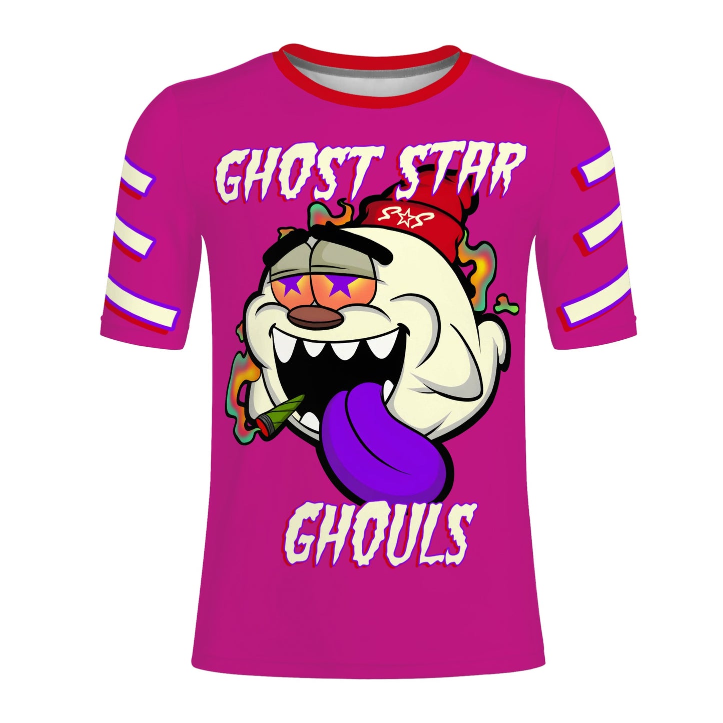 G.S.G Ghost Star Ghouls S.O.S Ghost Edition Mens Purple T-shirts