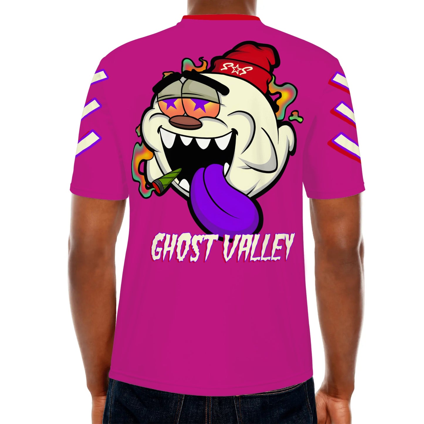 G.S.G Ghost Star Ghouls S.O.S Ghost Edition Mens Purple T-shirts