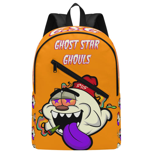 G.S.G Ghost Star Ghouls Mans Orange Laptop Backpack *Free Key Ring*