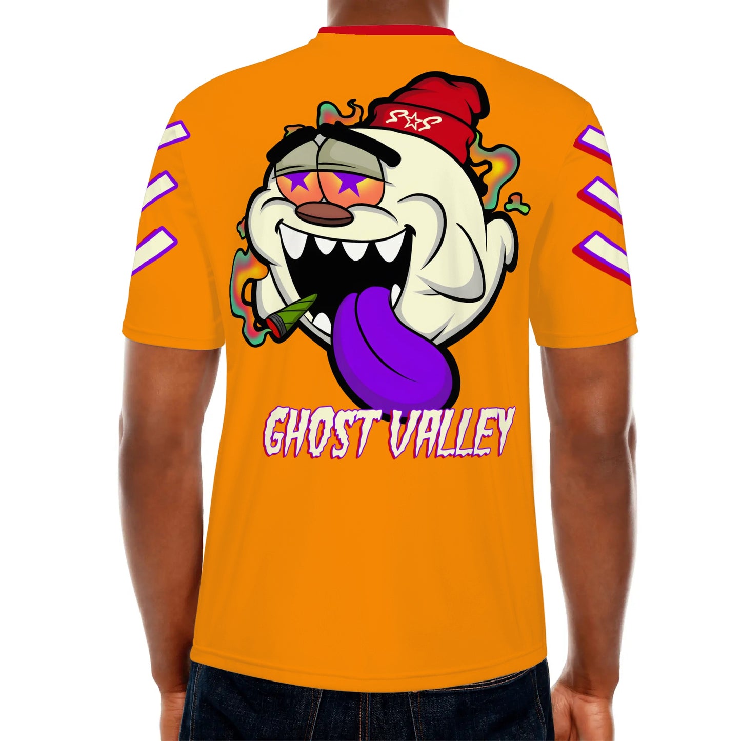 G.S.G Ghost Star Ghouls S.O.S Ghost Edition Mens Orange T-shirts