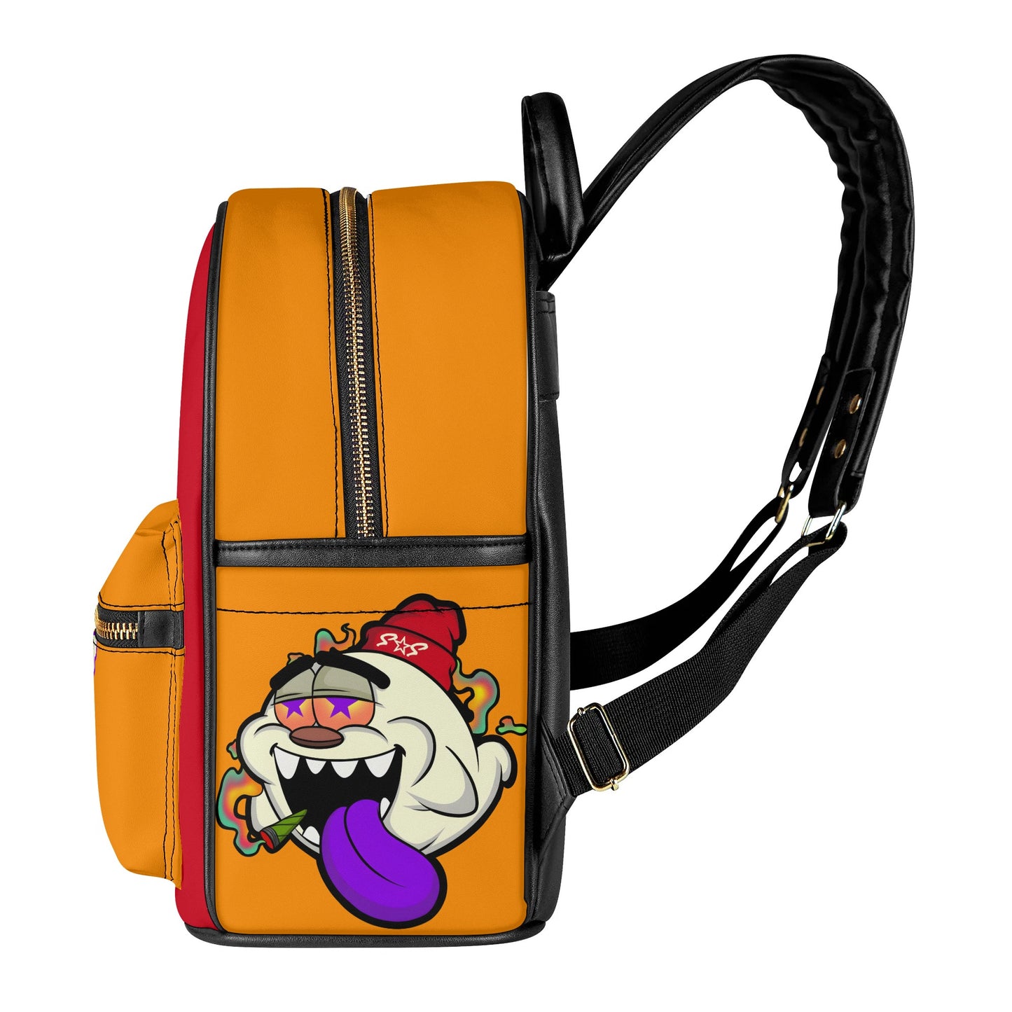 G.S.G Ghost Star Girl Orange/Maroon Backpack