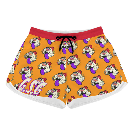 G.S.G Ghost Star Girl Womens Orange Shorts