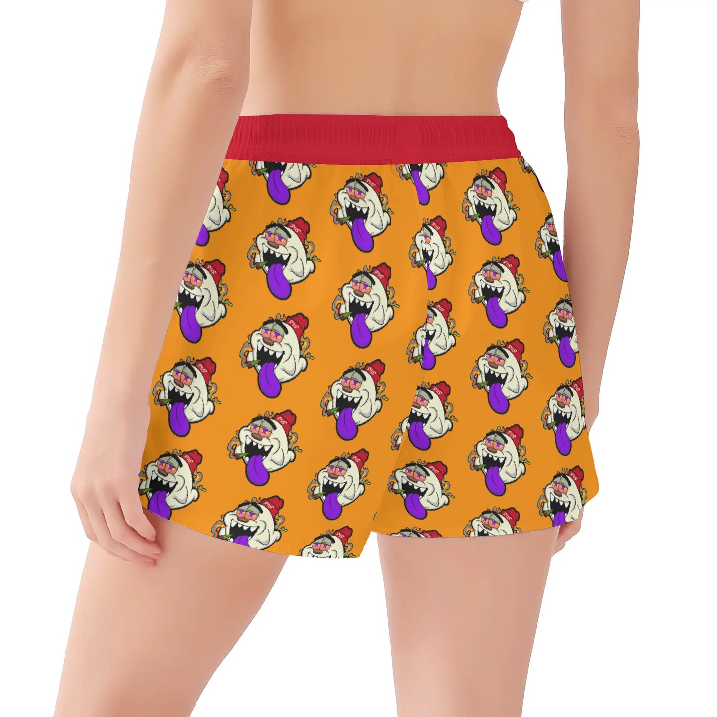 G.S.G Ghost Star Girl Womens Orange Shorts