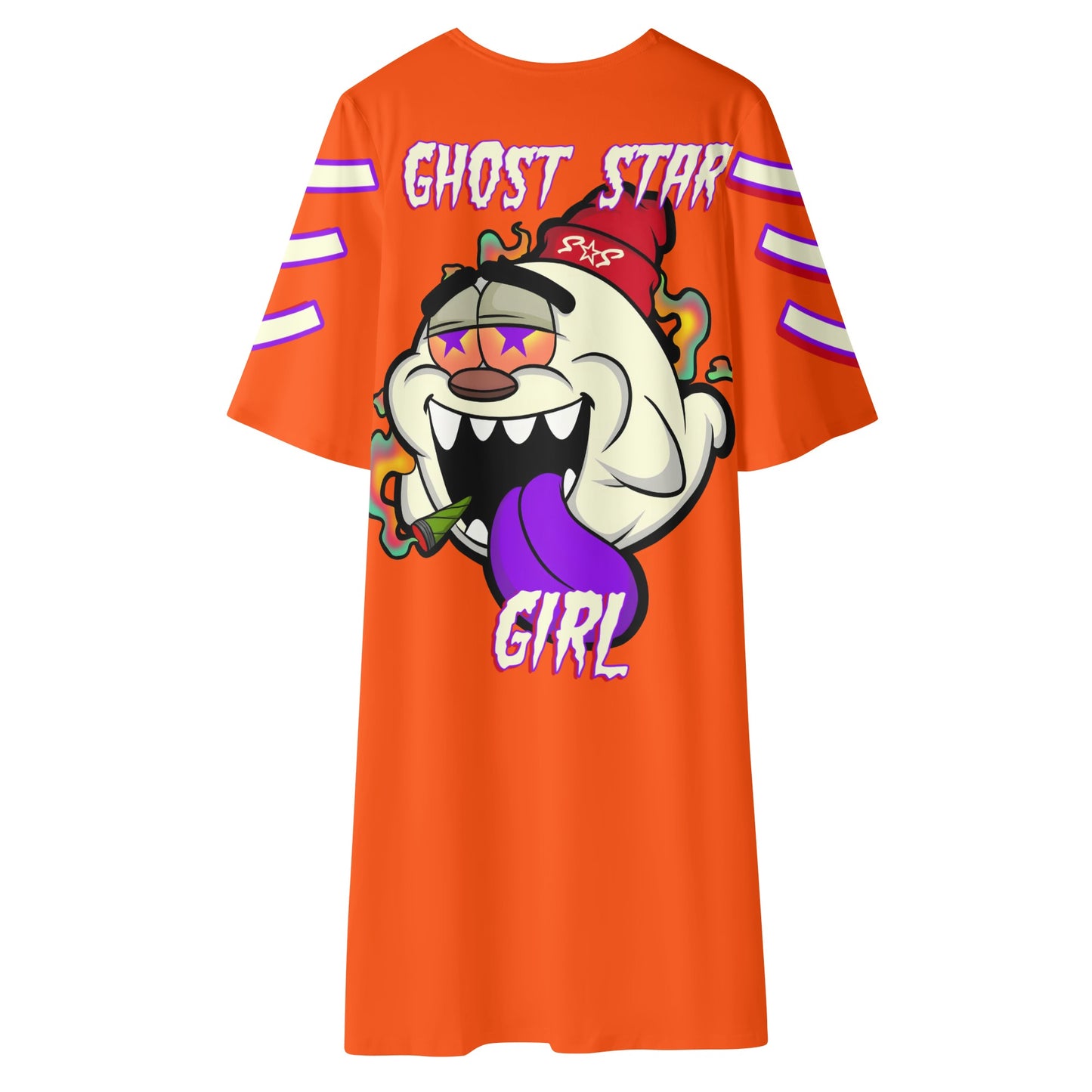 G.S.G Ghost Star Girl Womens Dark Orange Half Sleeve Kimono Cardigan