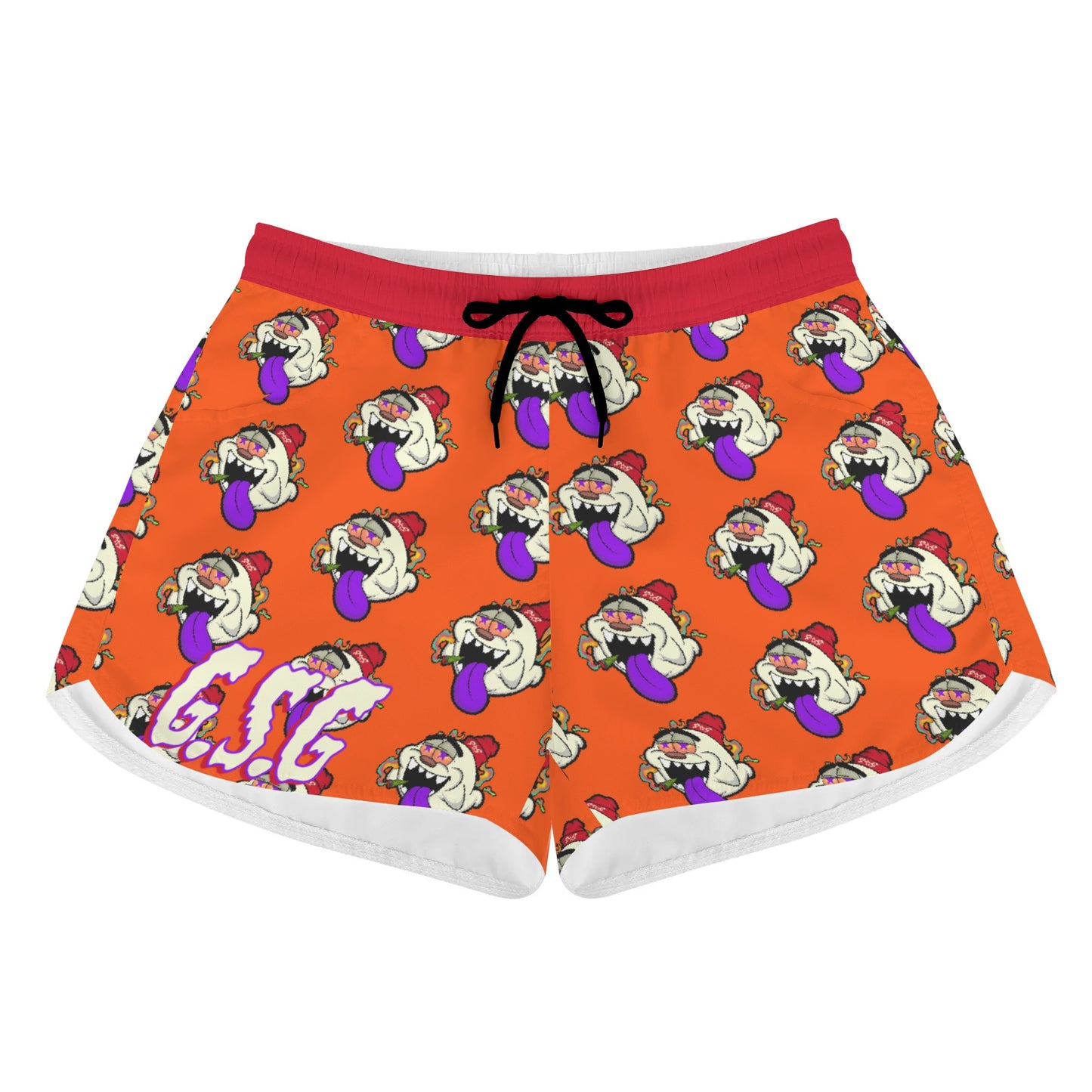 G.S.G Ghost Star Girl Womens Dark Orange Shorts