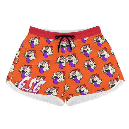 G.S.G Ghost Star Girl Womens Dark Orange Shorts