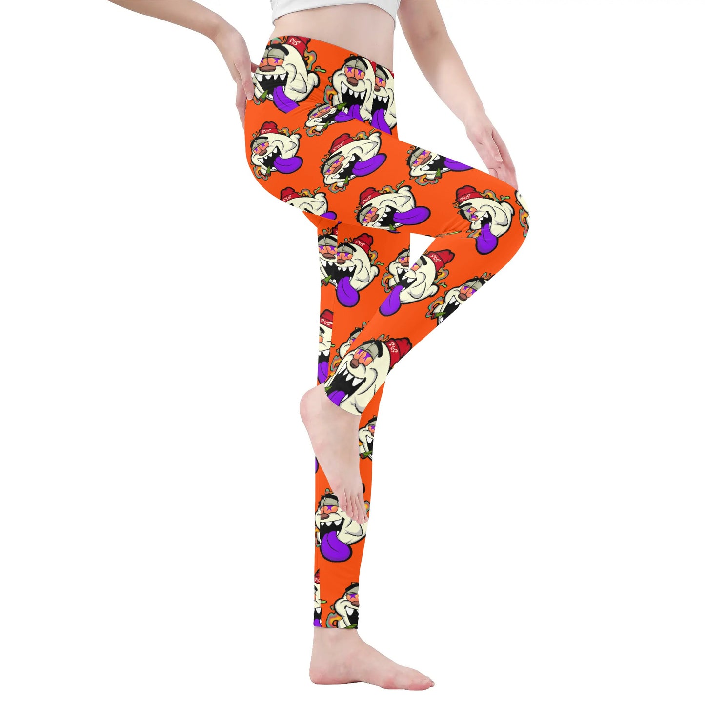 G.S.G Ghost Star Girl Womens Soft Dark Orange Legging Yoga Pants