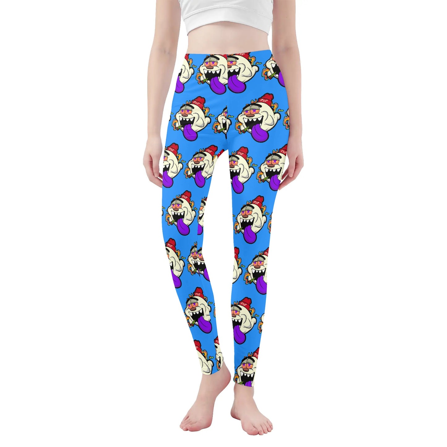 G.S.G Ghost Star Girl Womens Soft Blue Legging Yoga Pants