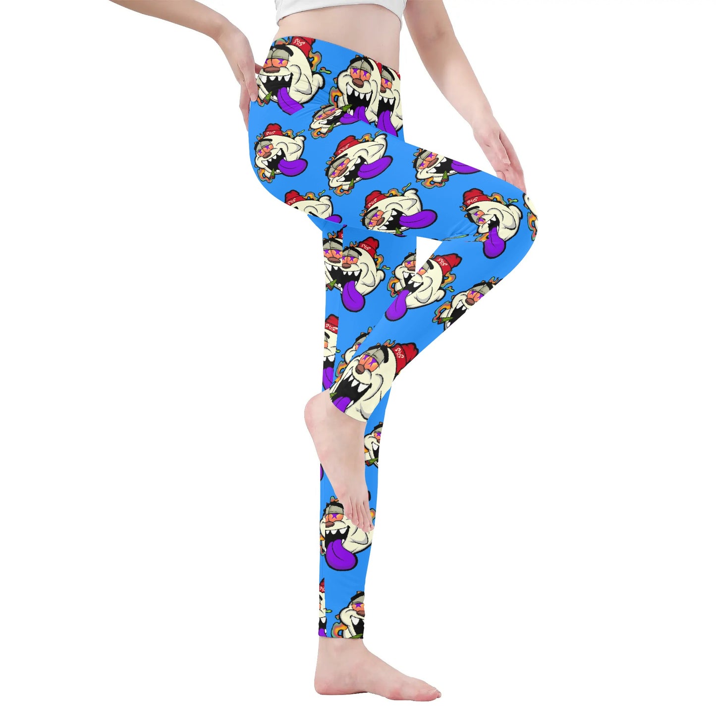 G.S.G Ghost Star Girl Womens Soft Blue Legging Yoga Pants