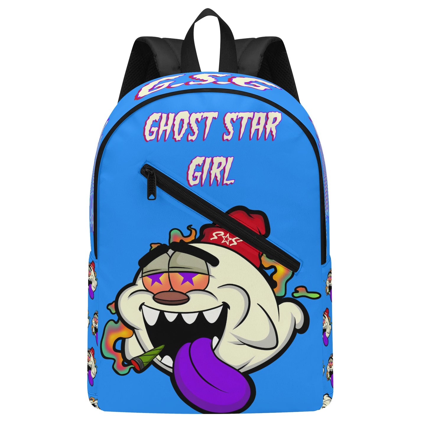 G.S.G Ghost Star Girl Womens Blue Laptop Backpack *Free Key Ring*