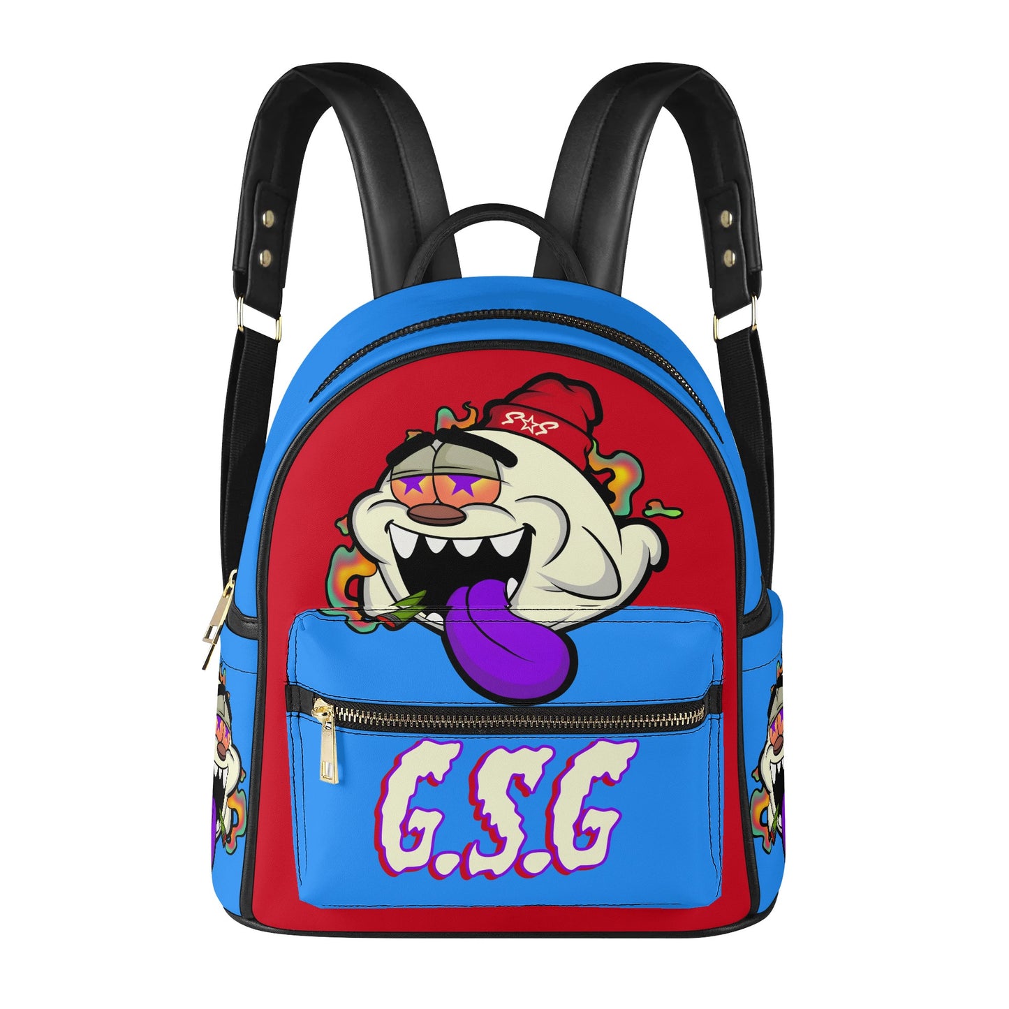 G.S.G Ghost Star Girl Blue/Maroon Backpack