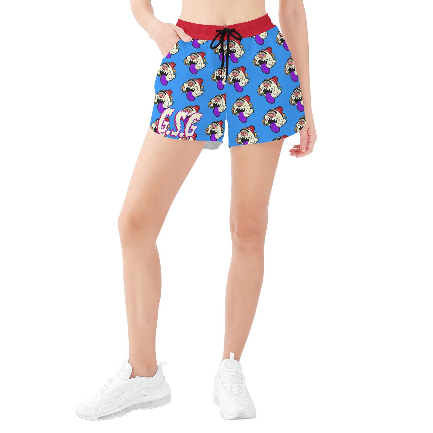 G.S.G Ghost Star Girl Womens Blue Shorts