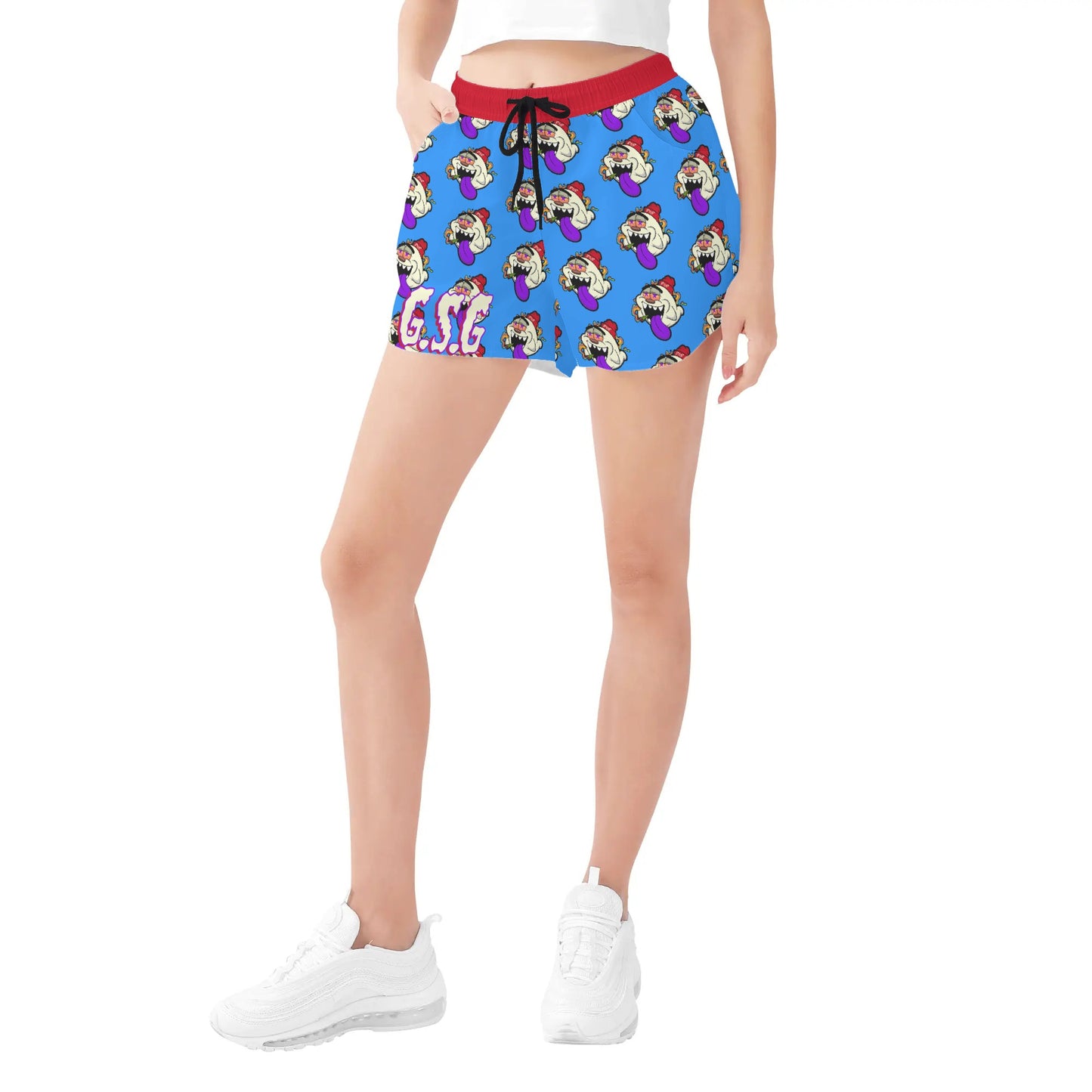 G.S.G Ghost Star Girl Womens Blue Shorts