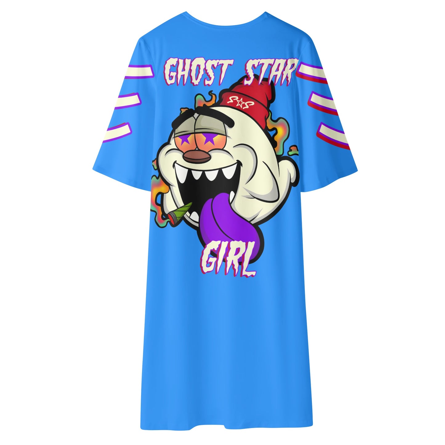 G.S.G Ghost Star Girl Womens Blue Half Sleeve Kimono Cardigan