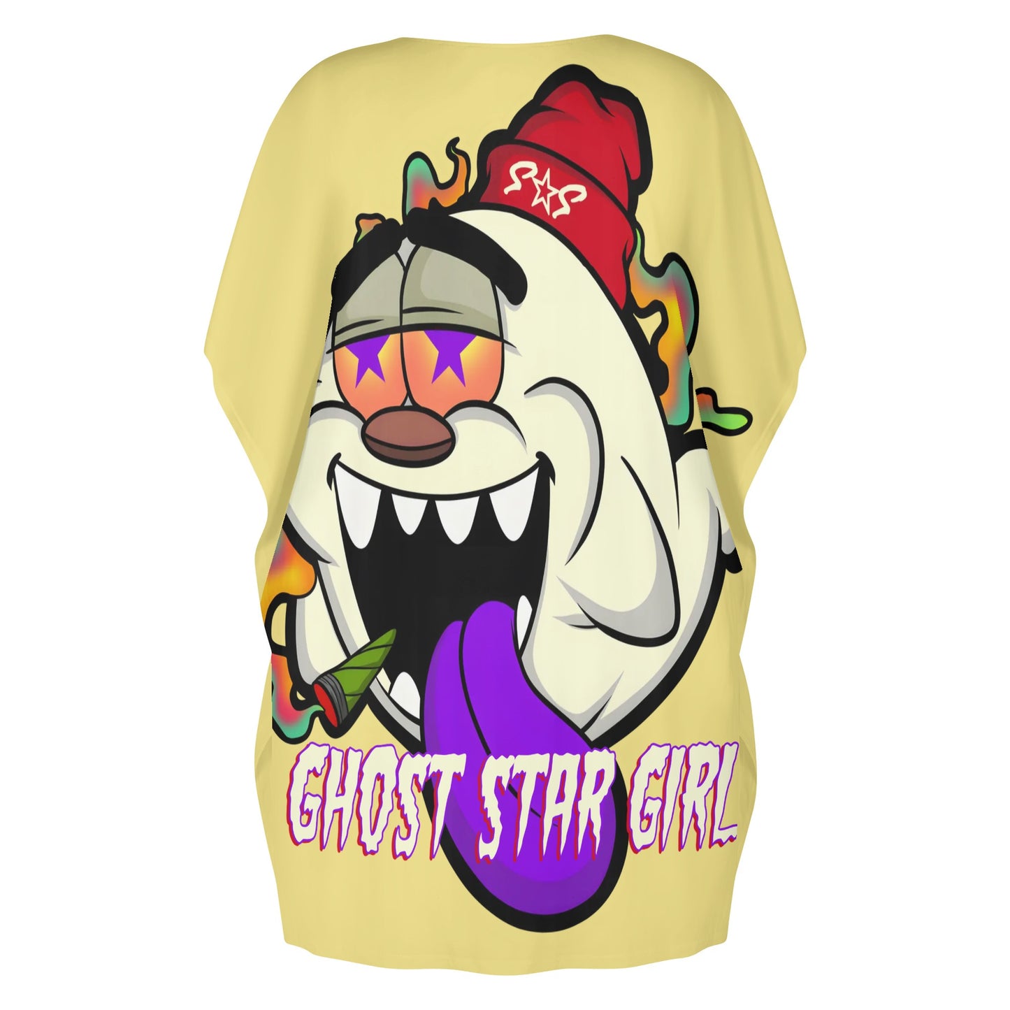 G.S.G Ghost Star Ghouls Tan Womens Daily Star Size Loose Dress